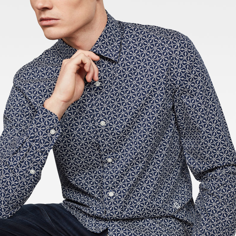 G-STAR® Core Super Slim Hemd Mittelblau