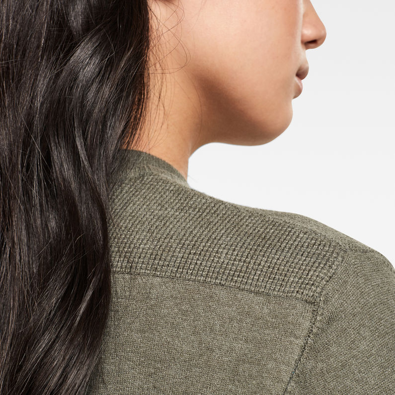 G-Star RAW® Knitted Sweater Green detail shot