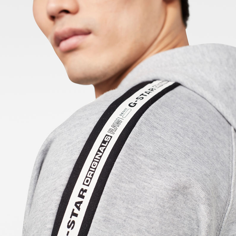 G-STAR® Sweat Alchesai or Core Gris detail shot