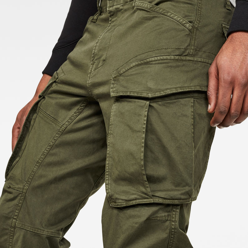 G-STAR® 3D Cargo Straight Tapered Pant Green detail shot