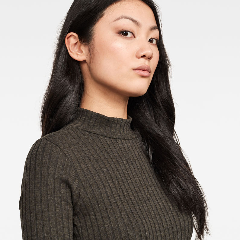 G-STAR® Venetio Slim Funnel Dress Grey