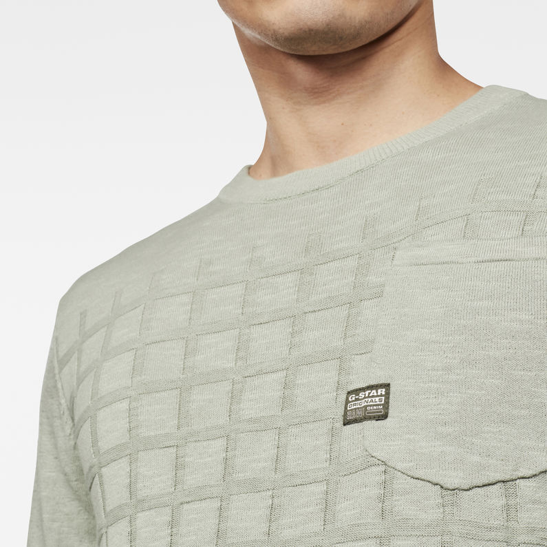 G-STAR® Pocket Knitted Sweater グリーン detail shot