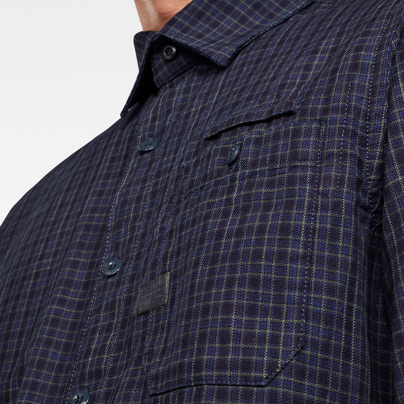 Bristum 1-Pocket Slim Shirt | Dark blue | G-Star RAW® US