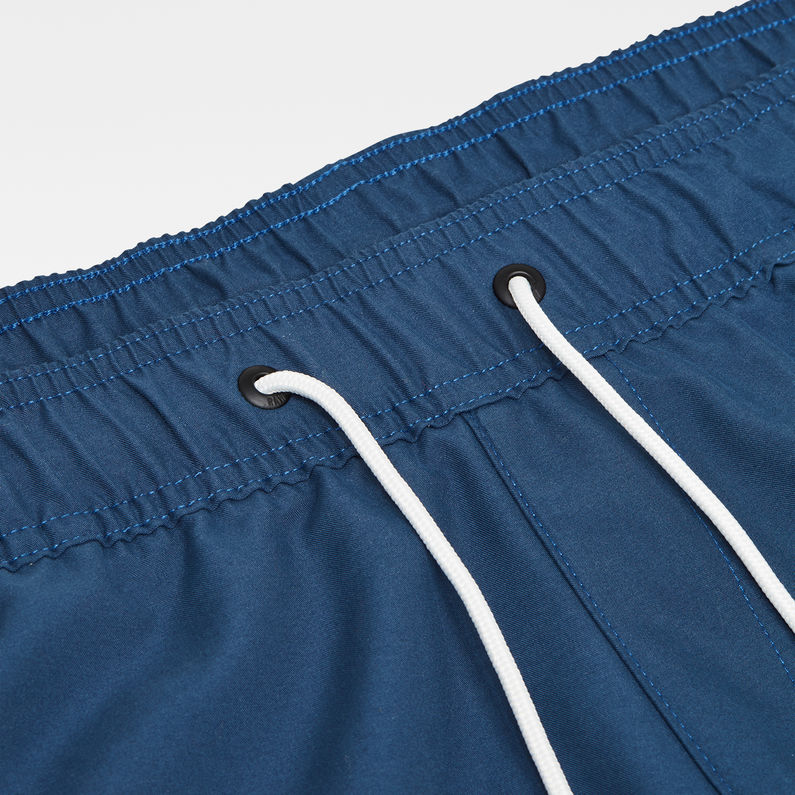 G-Star RAW® Dirik solid Artwork Swimshorts Medium blue detail shot