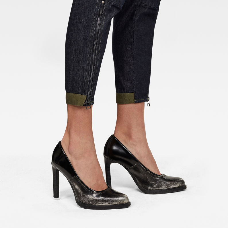 G-Star RAW® GSRR Hito Skinny Broek Donkerblauw detail shot