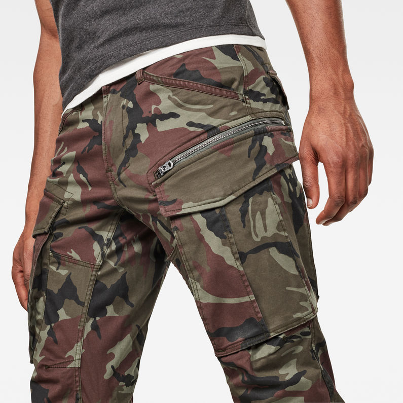 G-STAR® Rovic Zip 3D Straight Tapered Pant Green detail shot