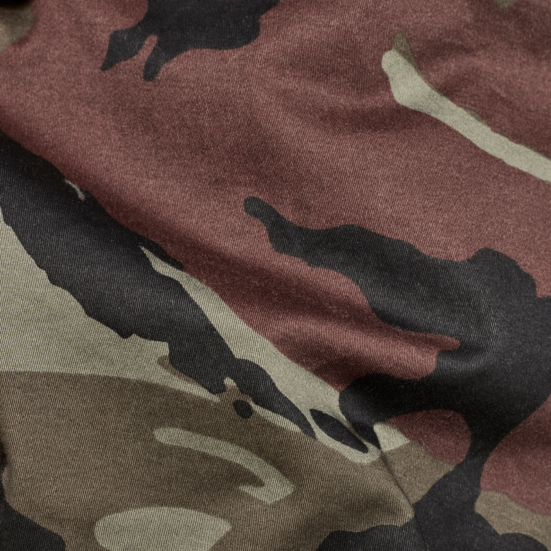 G-STAR® Rovic Zip 3D Straight Tapered Pant Green fabric shot