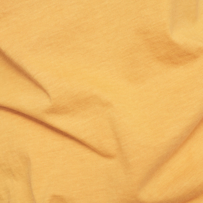G-Star RAW® Lash T-shirt Yellow fabric shot