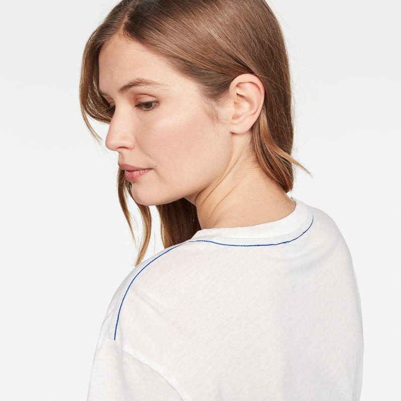 G-Star RAW® Haut Chrame Build GR Loose Blanc detail shot
