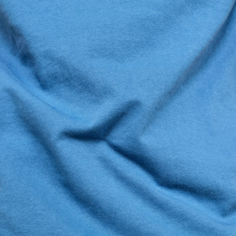 G-Star RAW® Side Stripe GR Round Neck T-Shirt ミディアムブルー fabric shot