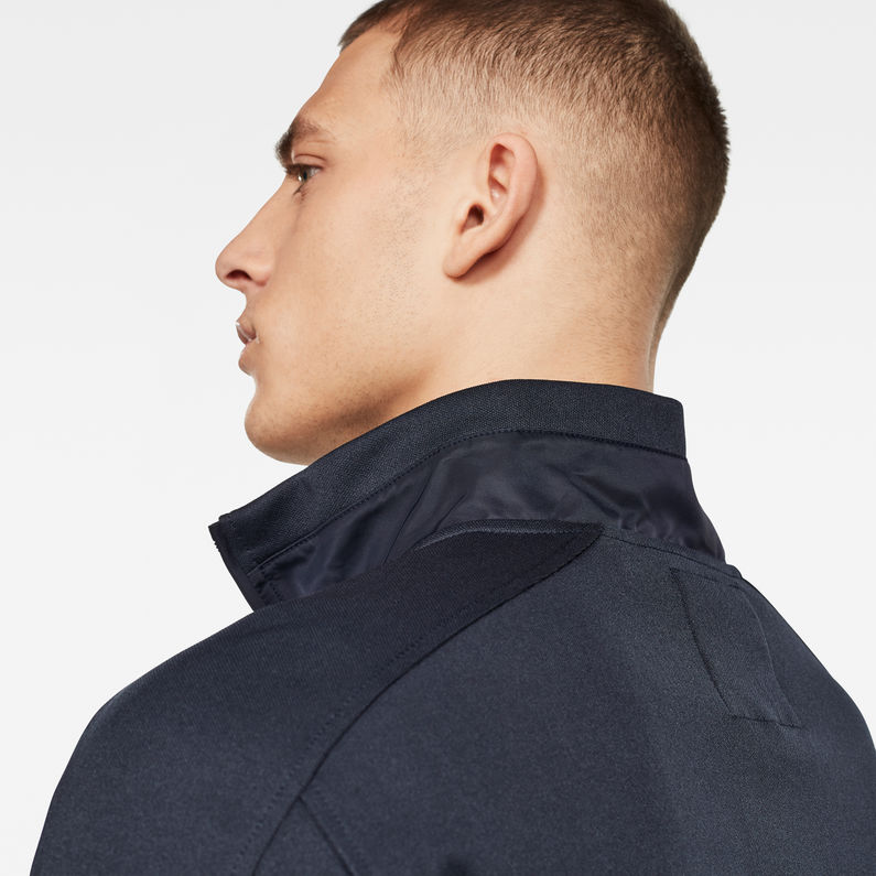 G-Star RAW® Nylon Mix Half Sweater Medium blue detail shot