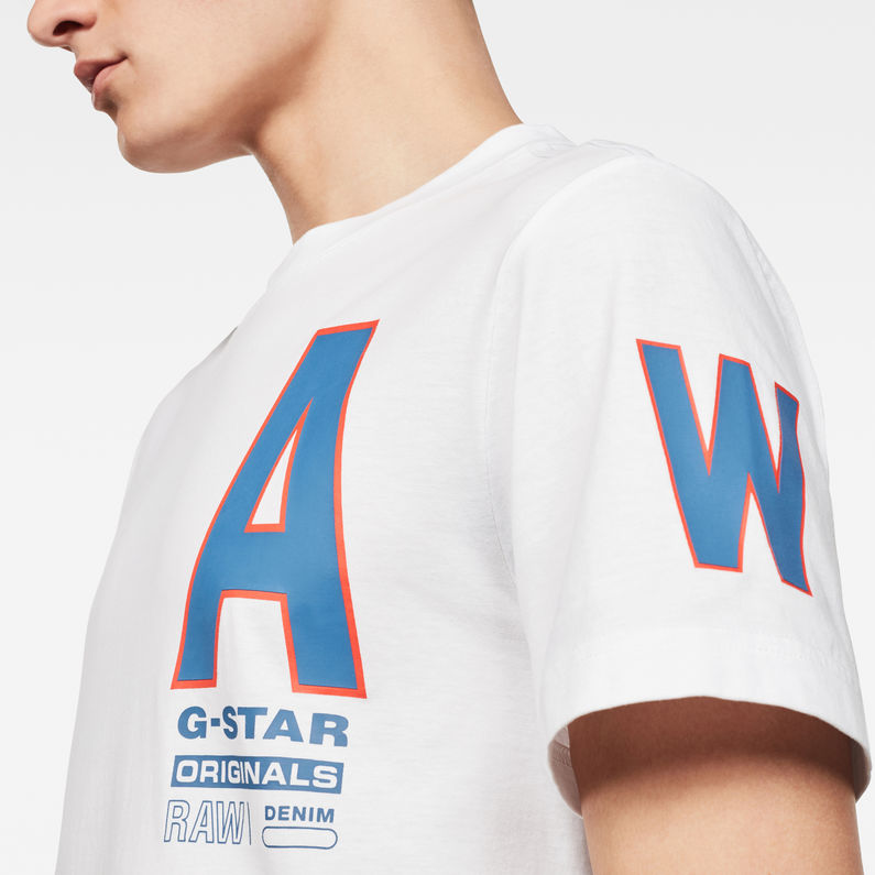 G-Star RAW® Multi Space RAW GR T-Shirt White detail shot