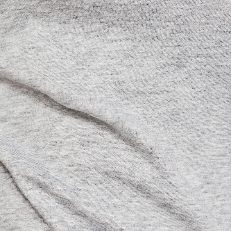 G-Star RAW® Circle GR Eyben Ringer Slim U-Neck Top グレー fabric shot