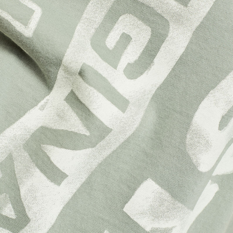 G-Star RAW® Graphic Gyre Top Grün fabric shot