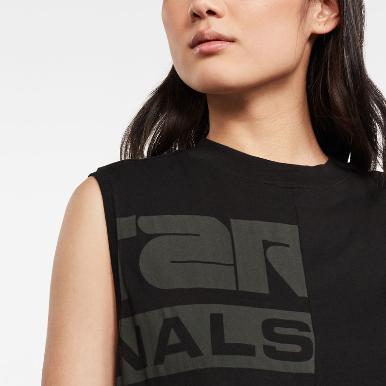 G-Star RAW® Half Originals GR Loose Top Black detail shot
