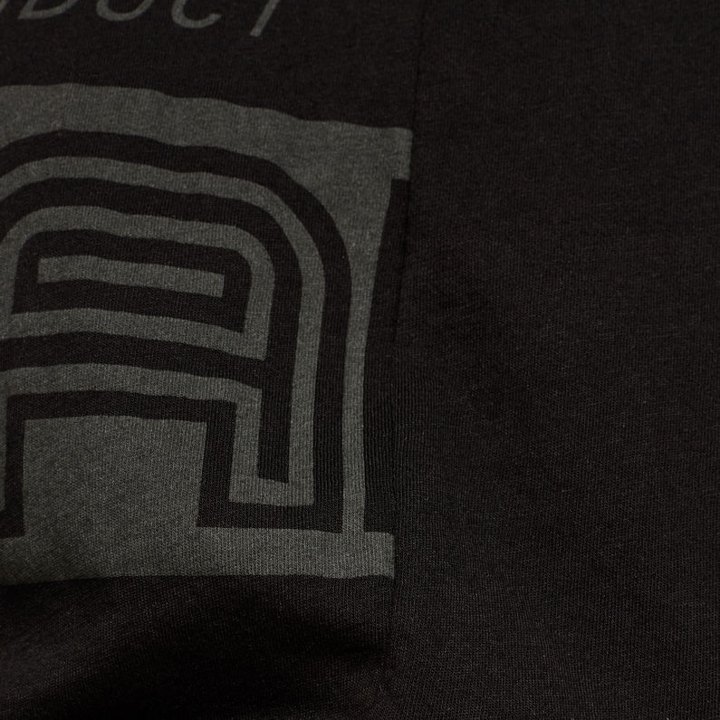 G-Star RAW® Haut Half Originals GR Loose Noir fabric shot