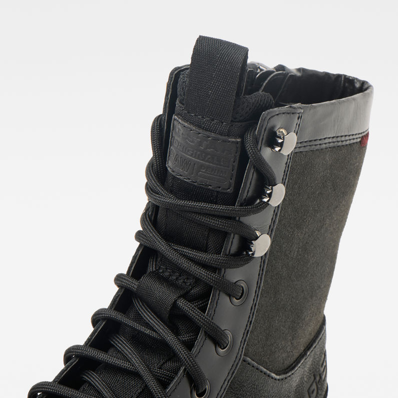 G-STAR® Tendric Stiefel Zip Schwarz detail