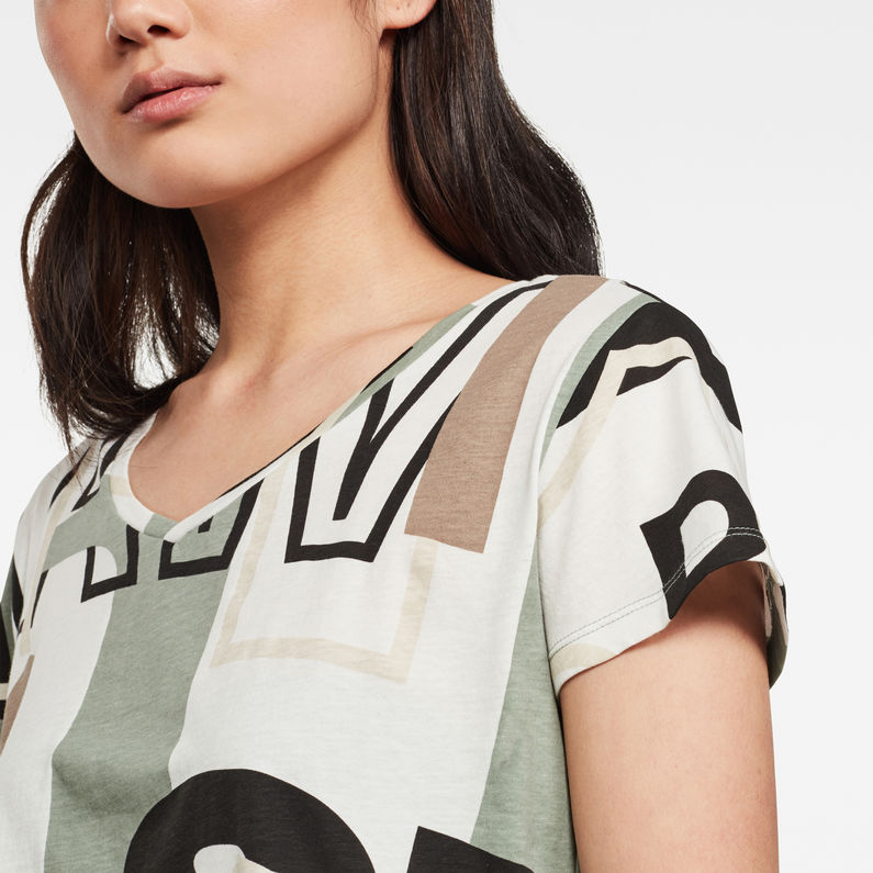 G-Star RAW® Gyre Allover Top Grey detail shot