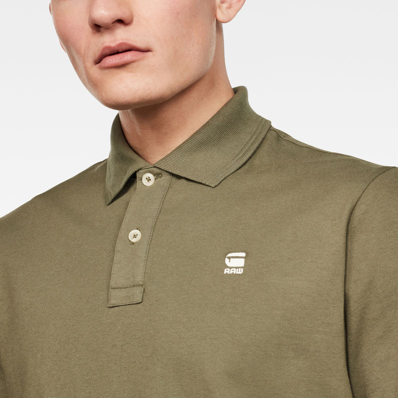 G-Star RAW® Lash Polo Green detail shot