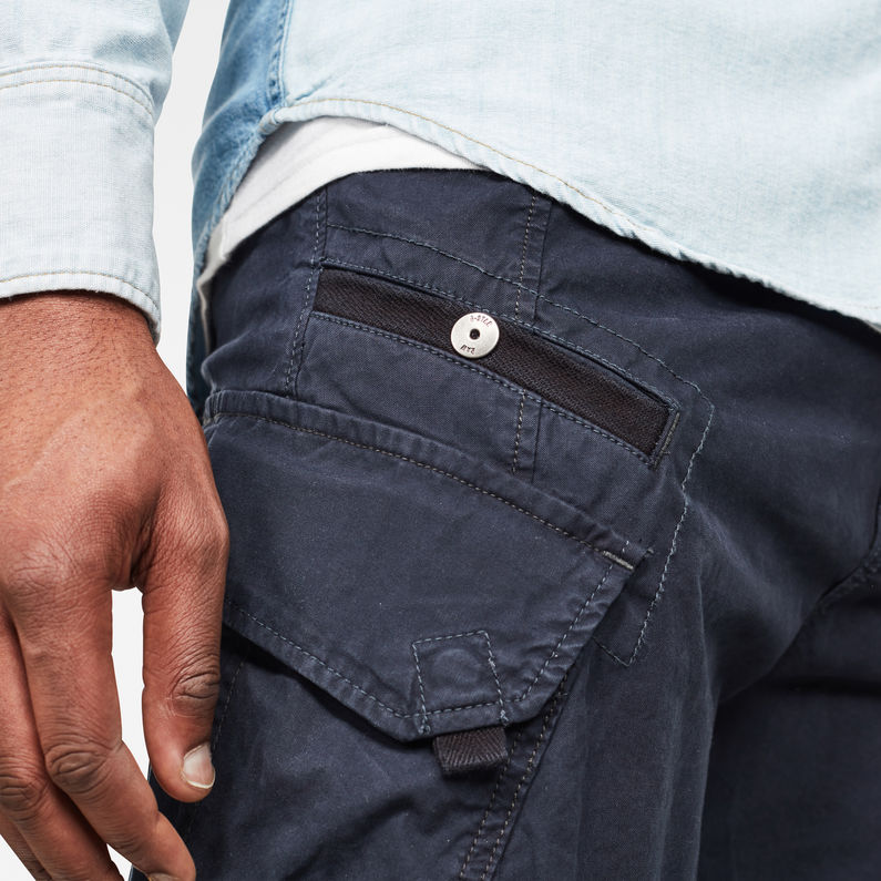 G-STAR® Droner Relaxed Tapered Cargo Pants Dark blue detail shot
