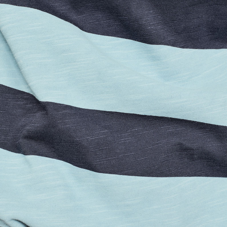 G-Star RAW® One Stripes GR T-Shirt Medium blue fabric shot