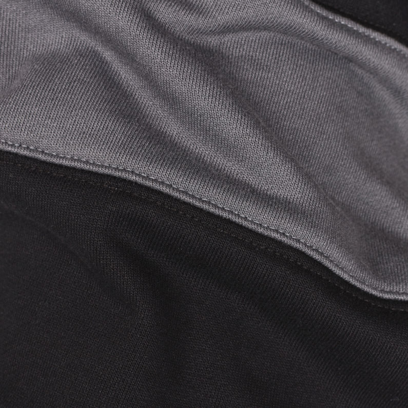 G-Star RAW® Shorts Premium Block Stripe Negro fabric shot