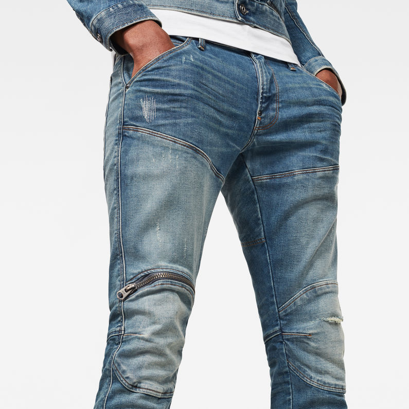 5620 3D Zip Knee Skinny Jeans | Medium blue | G-Star RAW® IT