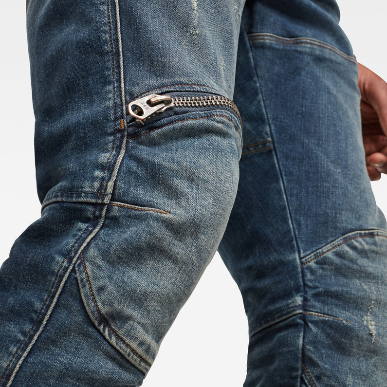 G-STAR® 5620 3D Zip Knee Skinny Jeans Dark blue