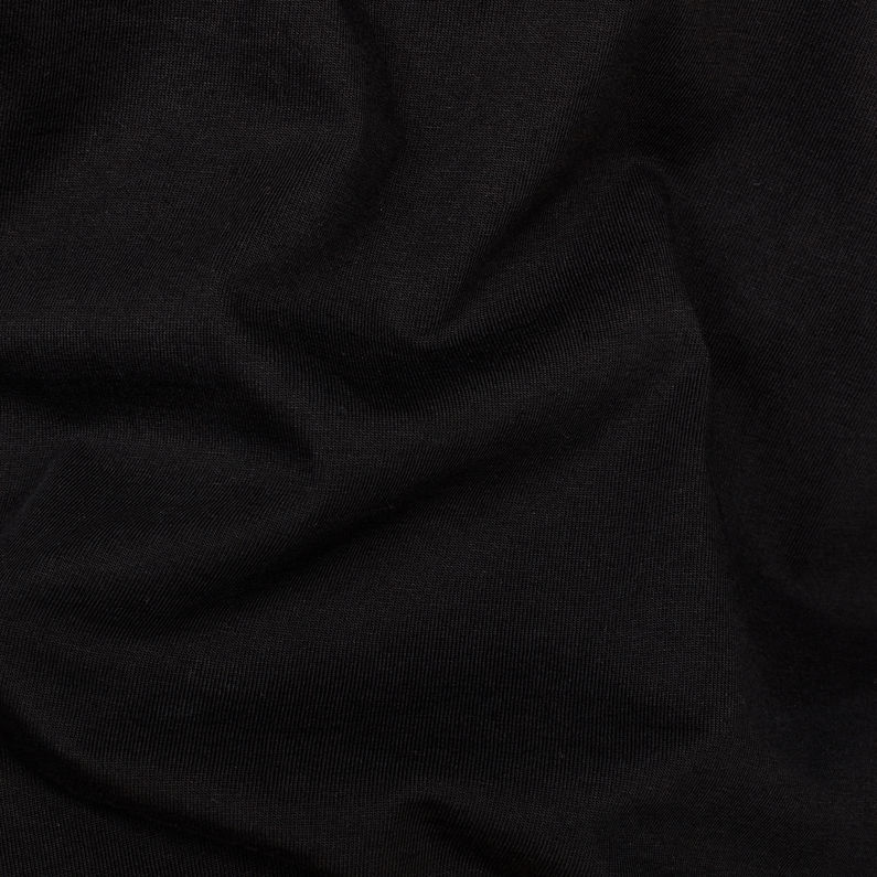 G-Star RAW® Glasy XXL Loose Top Zwart fabric shot