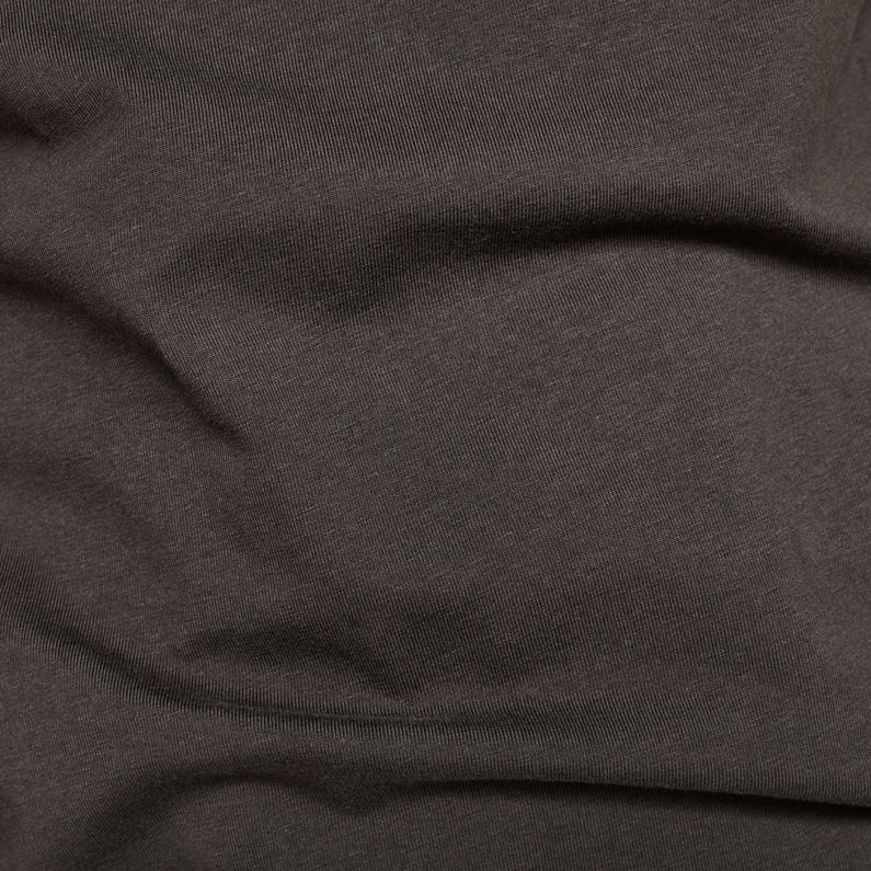 G-Star RAW® T-shirt Text GR Slim Gris fabric shot