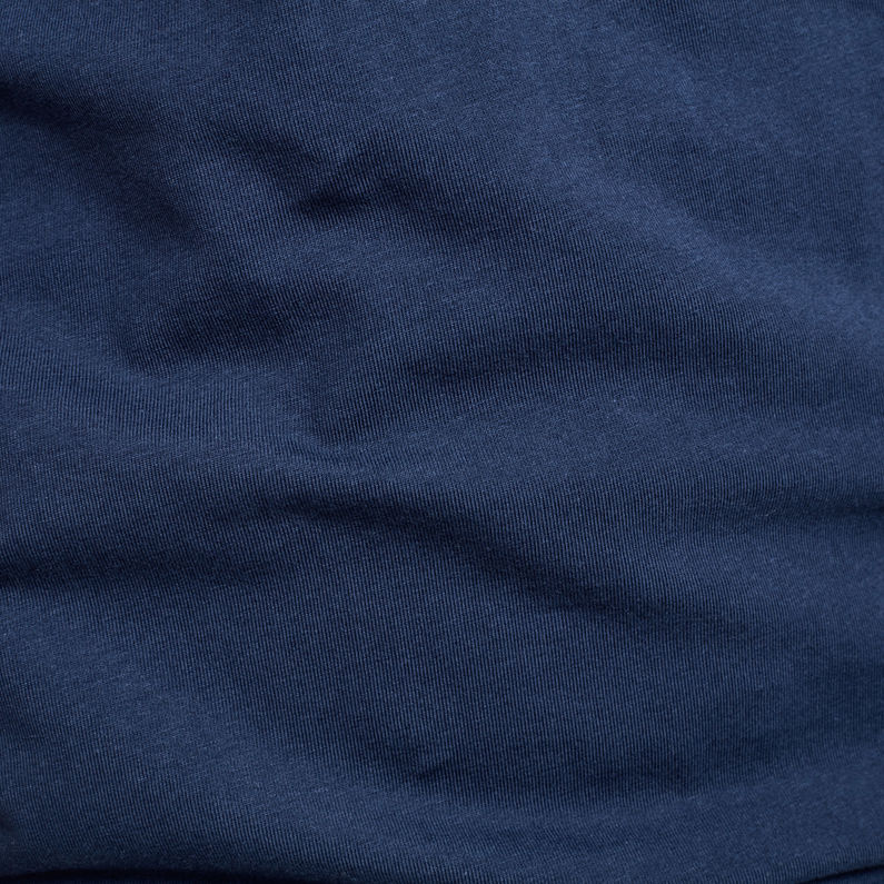 G-Star RAW® T-shirt Text GR Slim Bleu foncé fabric shot