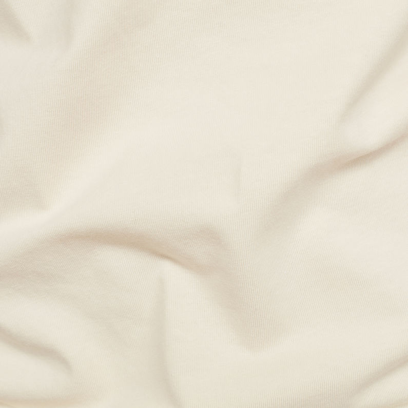 G-Star RAW® Text GR Slim T-Shirt Beige fabric shot