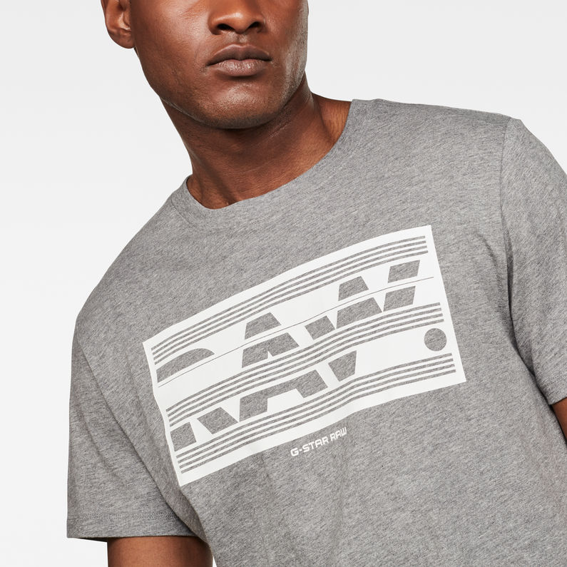G-Star RAW® Boxed RAW GR T-Shirt Grey detail shot