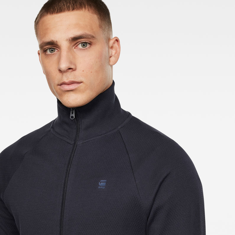 G-Star RAW® Jirgi Zip T-shirt Dark blue detail shot