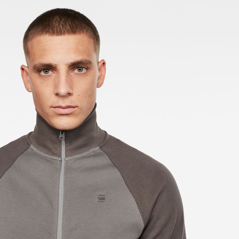 G-Star RAW® Jirgi Zip T-shirt Gris detail shot