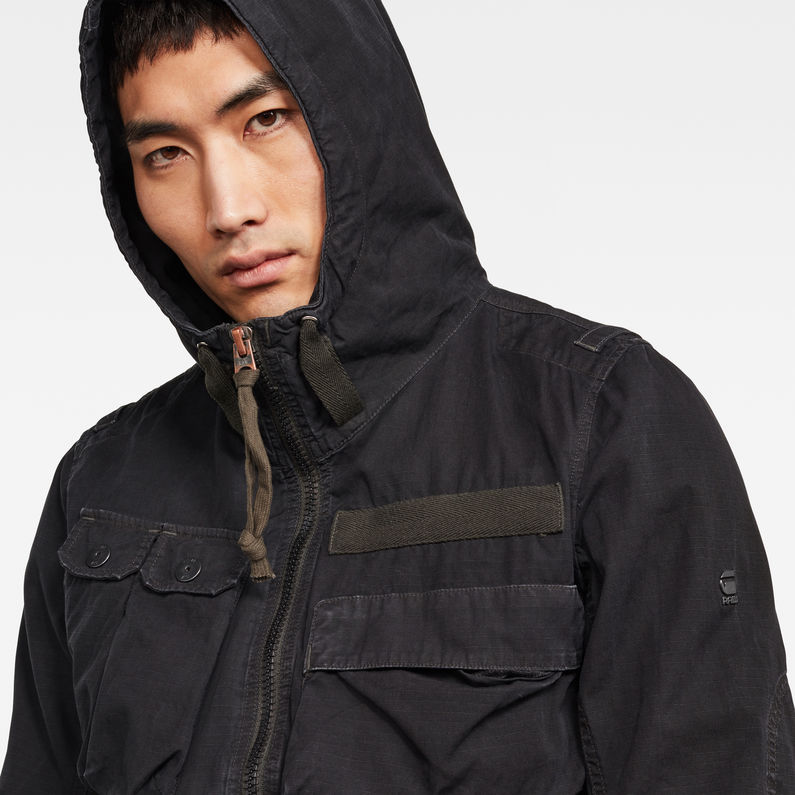 G-Star RAW® Utility multipocket overshirt Black detail shot