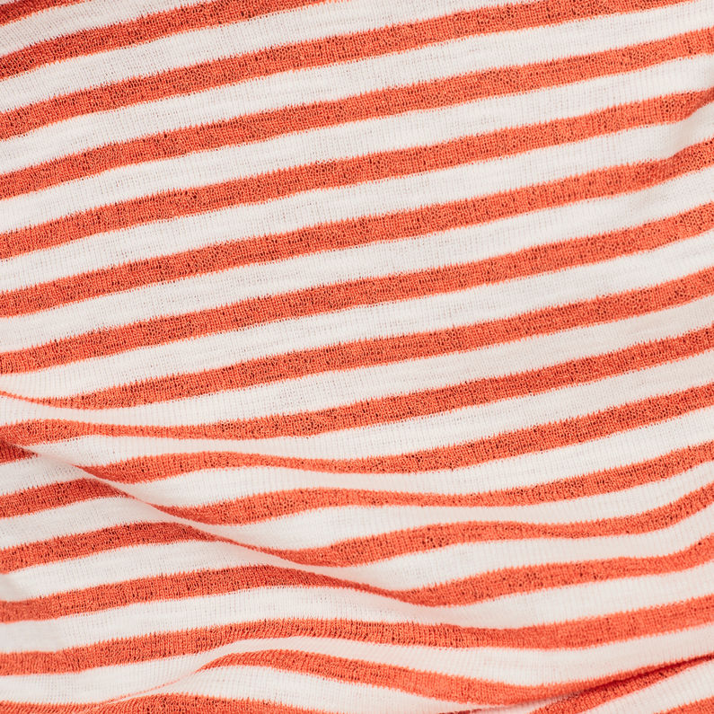 G-STAR® Zovas Yarn Dyed Stripe Slim Top Orange