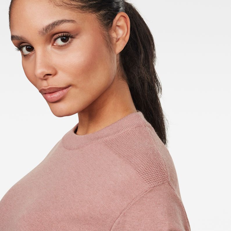 G-Star RAW® Knitted Sweater Purple detail shot