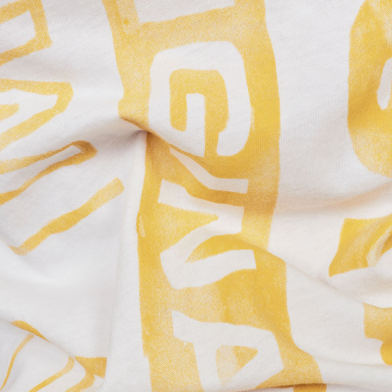 G-Star RAW® Originals Vertical Logo Top White fabric shot