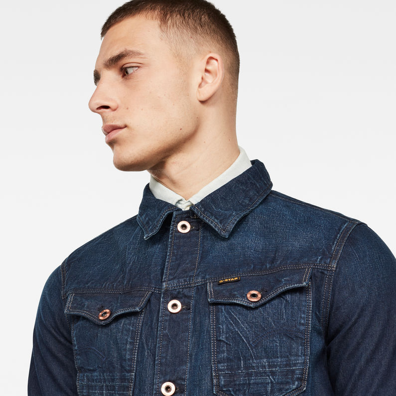 G-Star RAW® Arc 3D Slim Jacket Dark blue detail shot