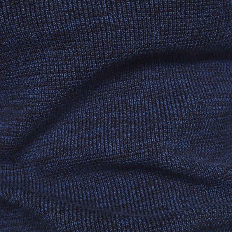 G-Star RAW® Pull en maille Suzaki Stripe Bleu foncé fabric shot
