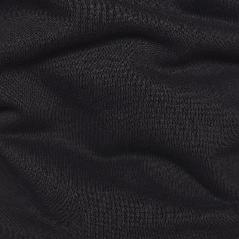 G-Star RAW® Sweat Xzula Panel Raw GR Noir fabric shot