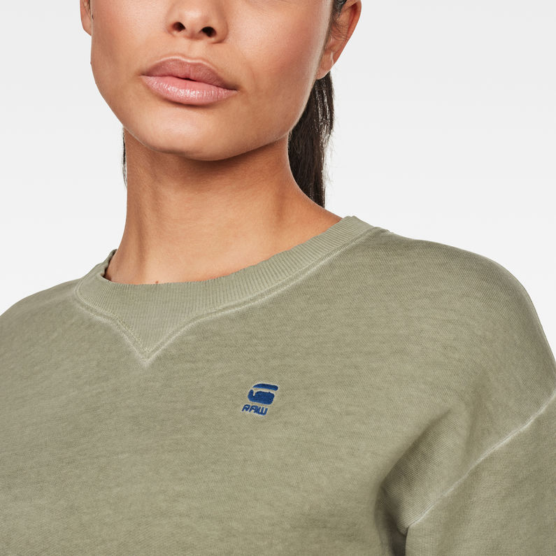 G-Star RAW® Sweat Xzyph Recycle Dye Vert detail shot