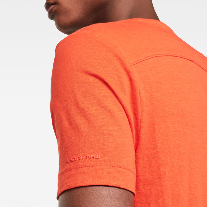 G-Star RAW® T-shirt Alkyne Slim Orange detail shot