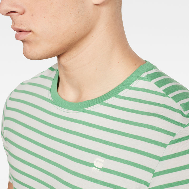 G-Star RAW® Korpaz Stripe GR Slim T-Shirt Groen
