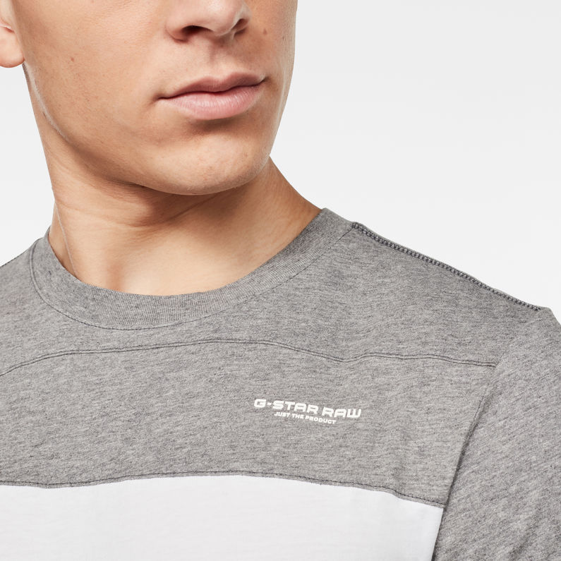 G-Star RAW® One Cut and Sewn GR T-Shirt Grey detail shot