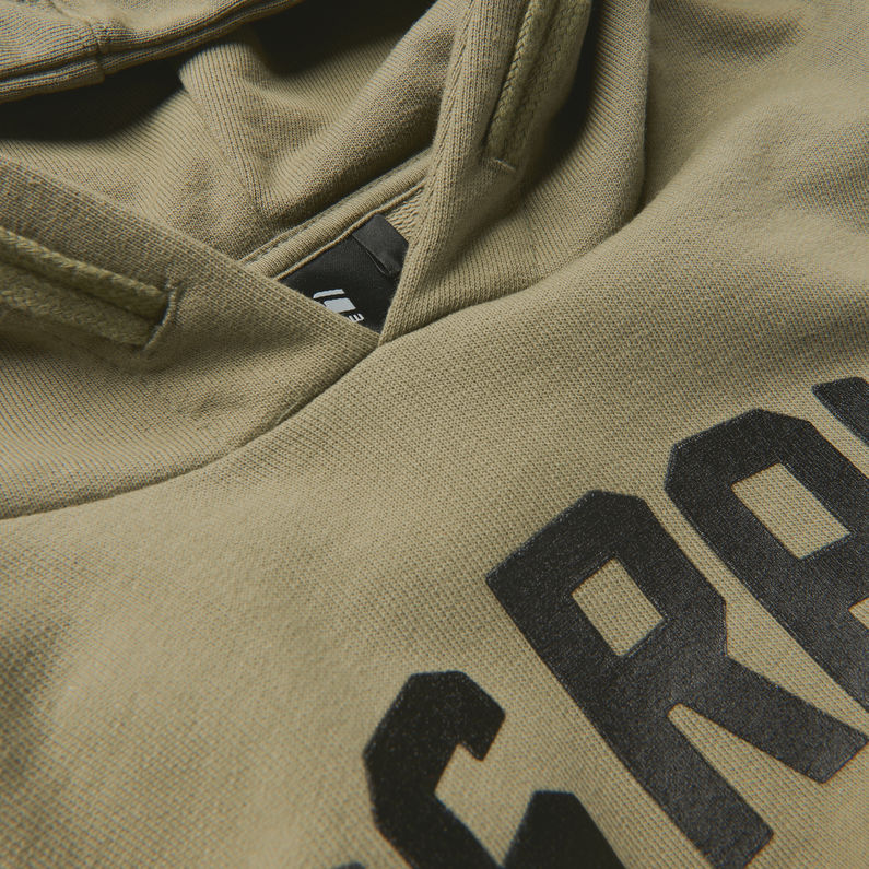 G-Star RAW® Hooded Sweater Green detail shot