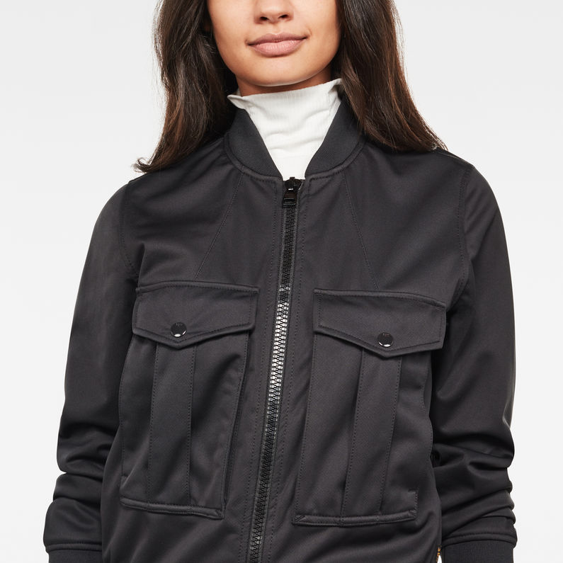 G-Star RAW® Rovic Aviator Bomber Black detail shot