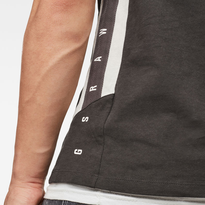 G-Star RAW® Polo Side Stripe Gris