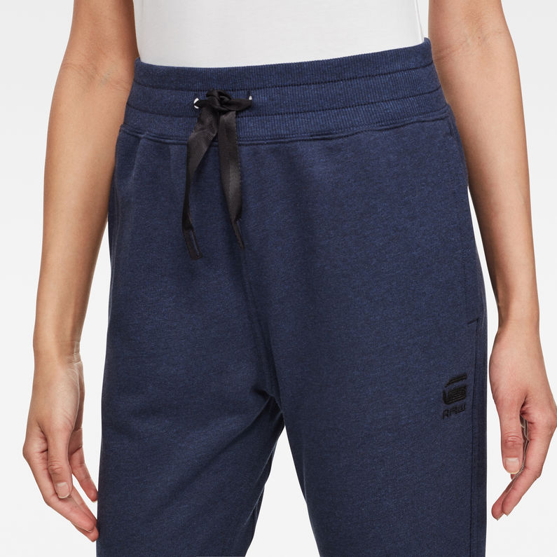 G-Star RAW® Pantalon de survêtement 3D Tapered Cropped Bleu moyen detail shot